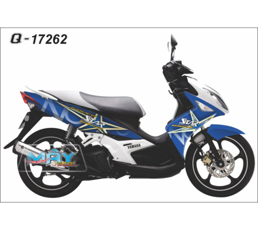Q 17262 NOUVO LX star ngoi sao xanh gp blue logo