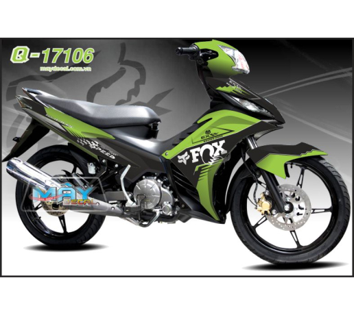 Q 17106 EX 2011  MK fox cao xanh z1000 den black duong net line sport