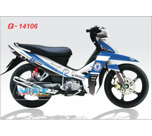 Q 14106 sirius trang white xanh gp blue chelsea logo cau lac bo football club clb the thao sport bon