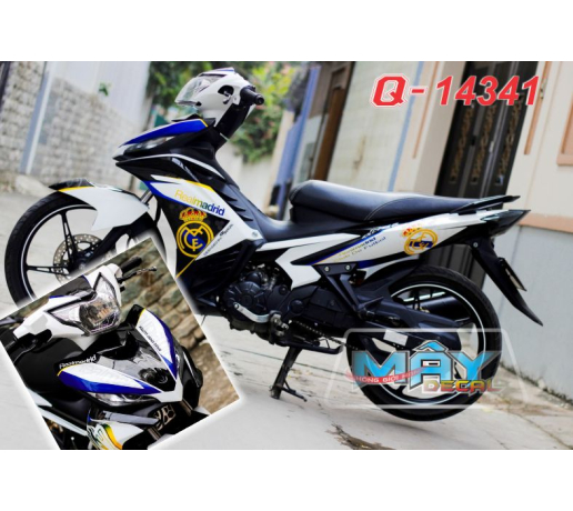 Q 14341 - EX 2011 trang xanh gp vang blue white yellow real marid the thao sport cau lac bo club clb