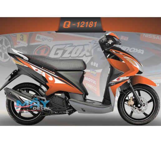 Q 12181 luvias gzox trang cam den orange black white duong net logo