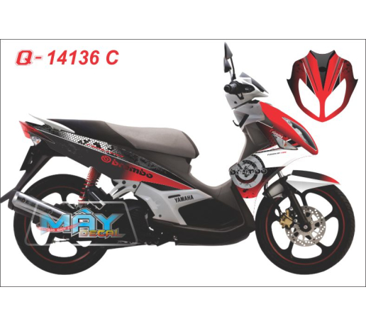 Q 14136  C - NO lx  caro brembo do den trang red black white