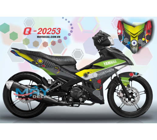 Q 20253 EX 150 northen mau sac 7 mau colorful to ong luc giac