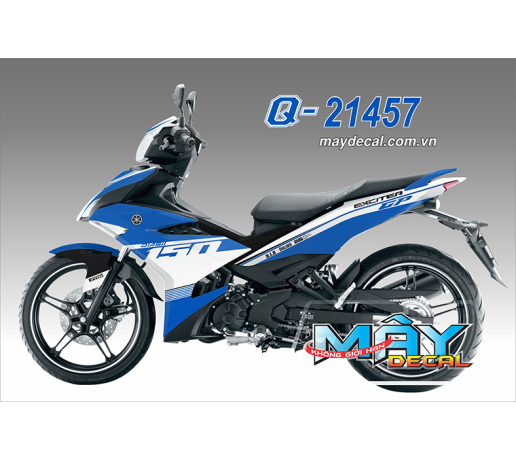 Q 21457 EX 150 GP ( DECAL 46 ) trang white xanh gp blue diasil did chi line