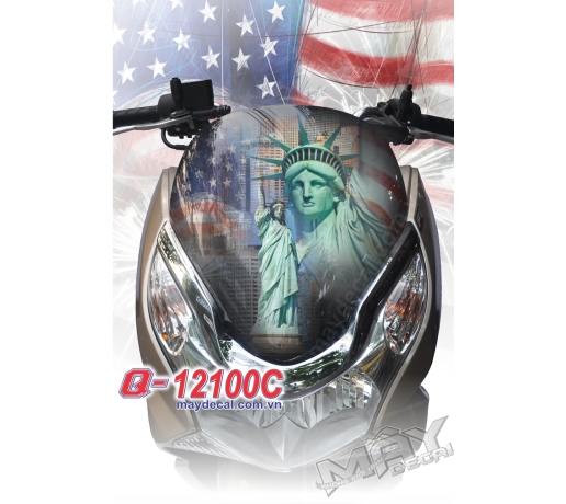 Q 12100 C mat na PCX nu than tu do liberty my hoa ki co flag USA American dai bang eagle