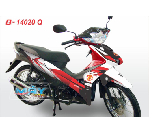 Q 14020 Q - WAVE RSX 2010 Exciter manchester united trang do quy red white mu bong da banh football 