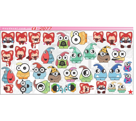 Q 2077 Sticker cao fox