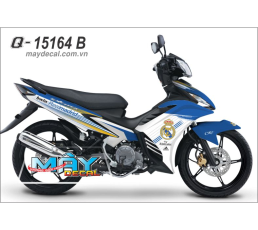 Q 15164 B EXCITER realmadrid logo addidas the thao sport bong da banh bwin football cau lac bo club