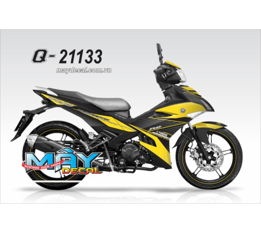 Q 21133 EX 150 rc vang den soc black white xam gray