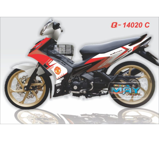 Q 14020 C - Exciter manchester united trang do quy red white mu bong da banh football cau lac bo clb