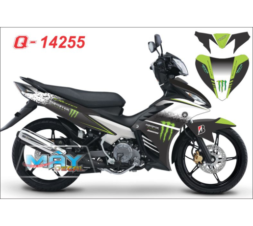 Q 14255 EXciter monster DG dau vet mong tay quy cao trang xanh kawa den green black white