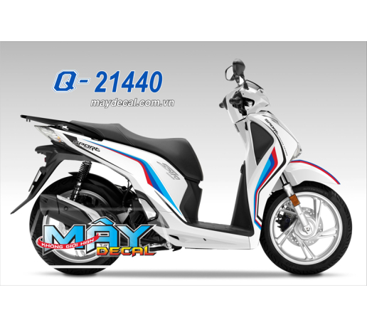 Q 21440 SH 2017 BMW trang white den black do red xanh blue gren sport 