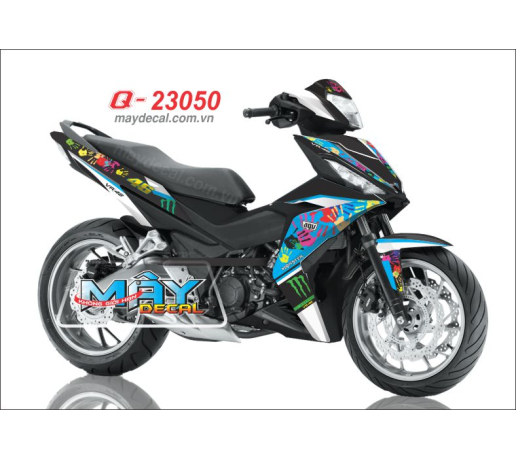 Q 23050 - Winner Color Hands den trang xanh duong blue white black monster ban tay logo