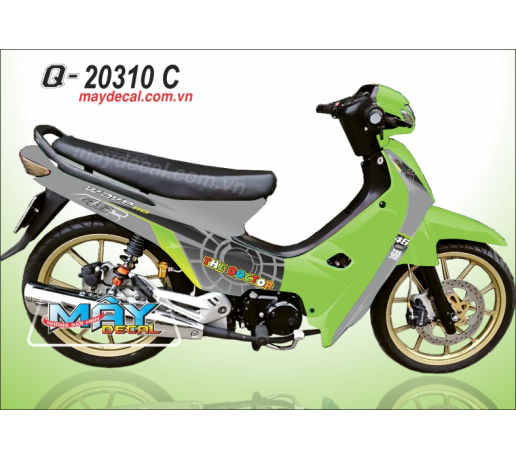 Q 20310 C WAVE DOI DAU xam xanh kawa green gray mat troi trang moon sun the naniac joe the doctor