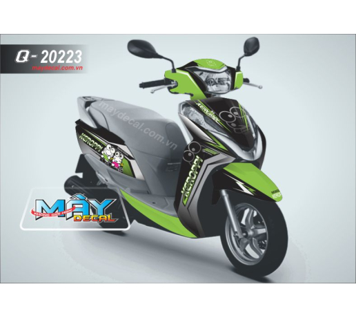 Q 20223 LEAD 2013 KEROPPI ECH FROG DEN BLACK XANH KAWA Z GREEN HOAT HINH CARTOON