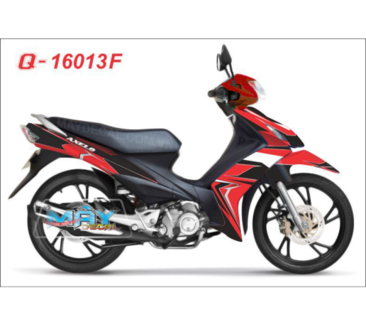 Q 16013 F -AXELO do den red black line duong net yamaha airbrush