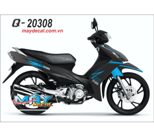 Q 20308 AXELO den xanh duong cycan blue black phoi mau duong net line 