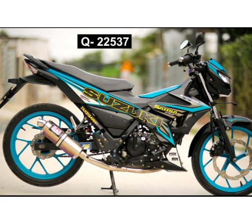 Q- 22537 RAIDER FI CHU SATRIA SOC XANH NGOC DEN VANG