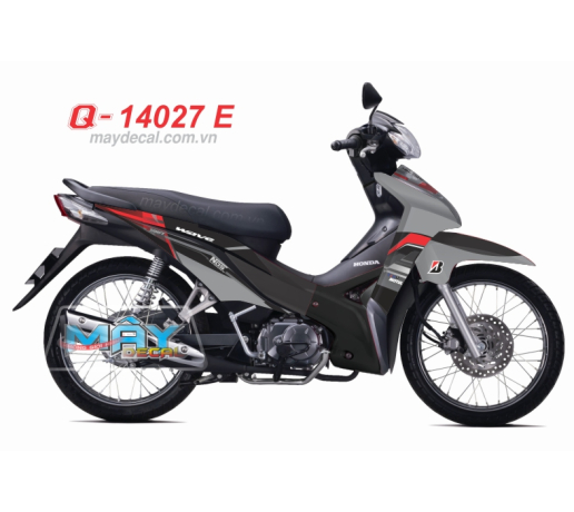 Q 14027 E - WAVE S110 2013 motul shift nos do den xam red black gray