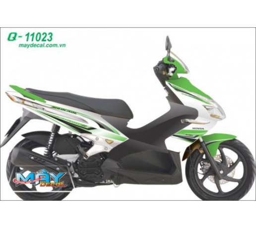 Q 11023 AIR BLADE 1 DEN tem roi duong net line xanh la green kawa z