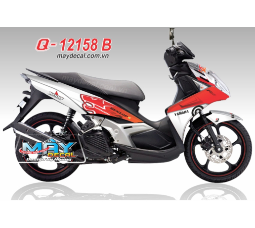 Q 12158 B - Nouvo 5  DG TOLL SU TU TRANG WHITE orange cam logo nhu brembo dunlop