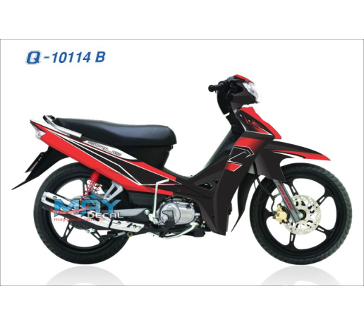 Q 10114B SIRIUS do den black red duong net line