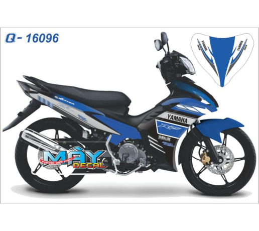 Q 16096 EX 2011, xanh gp blue, trang white, yamaha, semakin, r, xe dan decal trang tri