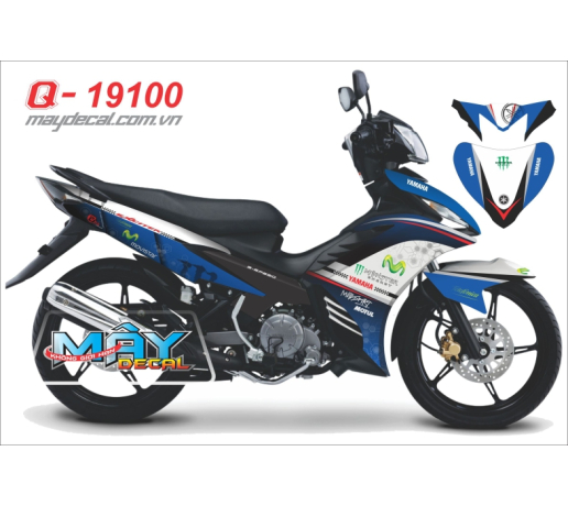 Q 19100 Ex 2011 xanh gp trang blue white monster logo day vet mong tay quy cao