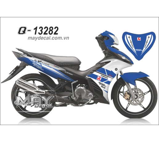 Q 13282 EX 2011 trang xanh gp blue white duong net line akarapovic semakin di deman