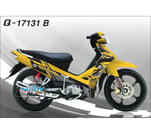 Q 17131 B SIRIUS vang den yellow black forza logo yamaha