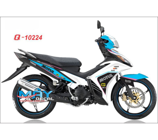 Q 10224 ex 2011 trang xanh gp duong blue den black duong net line logo motul