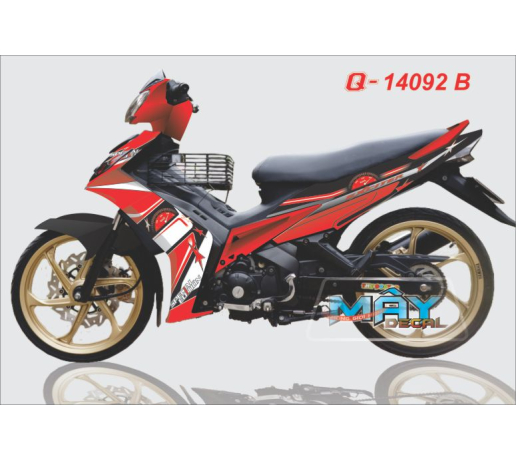Q 14092 B - Exciter exciter do den red black sao star dong ho watch