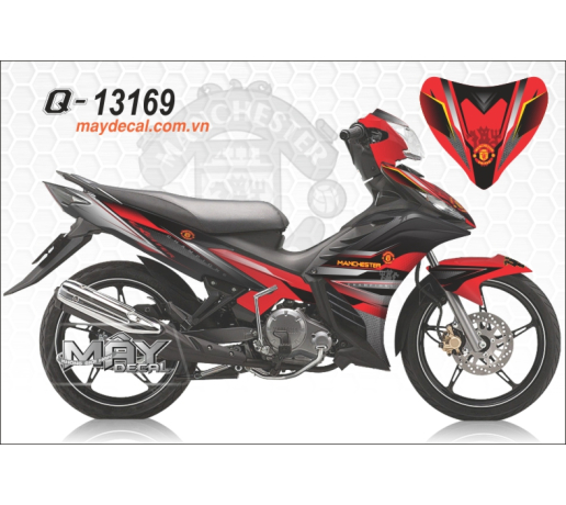 Q 13169 EX MANCHESTER quy do red black logo football bong da banh the thao cau lac bo club