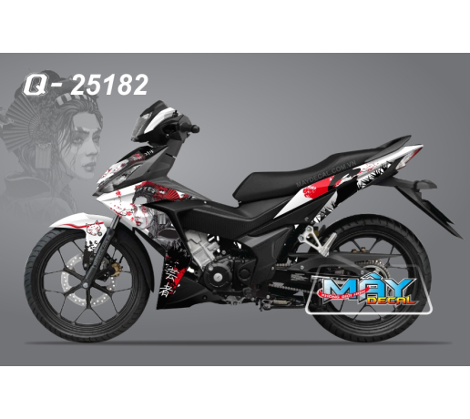 Q 25182 - WINNER 150 trang white den black co gai girl samurai nhat ban japan