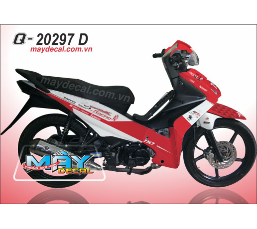 Q 20297 D WAVE RSX 2010 racing trang do white red logo ur team caro rizoma