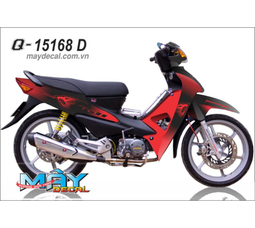 Q 15168 D WAVE RS do den red black su tu lion toll animal chua te son lam