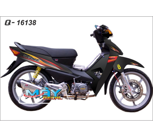 Q 16138 WAVE den do red black duong net line tem roi