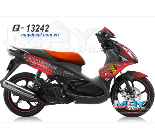 Q 13242 NO 4 prosche logo do den black red ngua