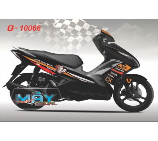 Q 10066 air blade repsol den black red do cam oragne con kien logo