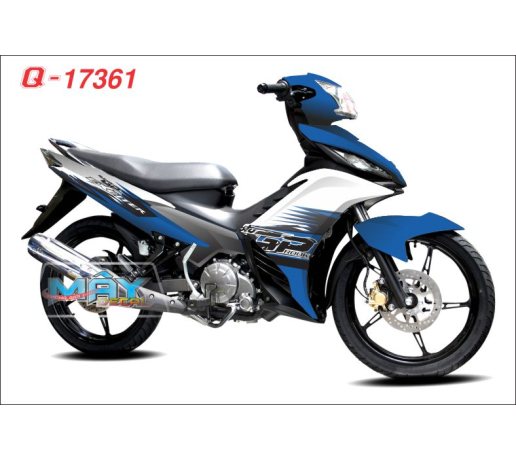 Q 17361 EXCITER 2011 trang xanh gp soc duong net line white blue