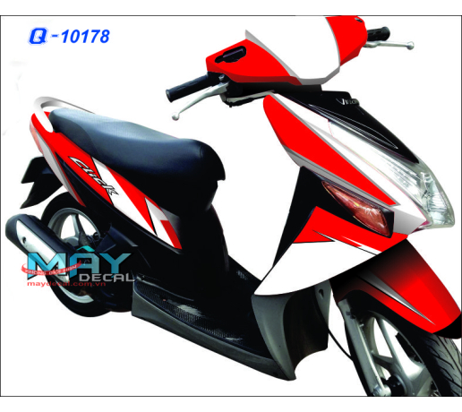 Q 10178 click do den black red duong net line