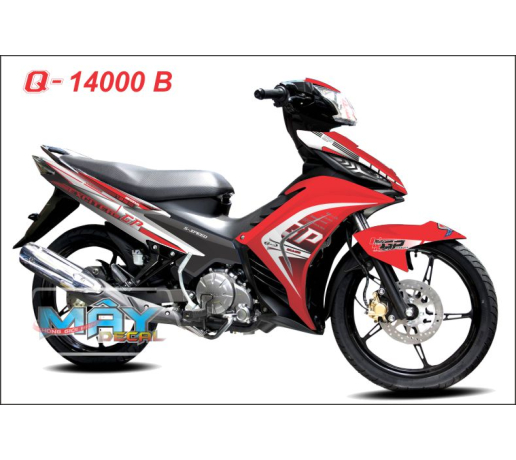 Q 14000 B exciter trang do white red gp soc duong net line