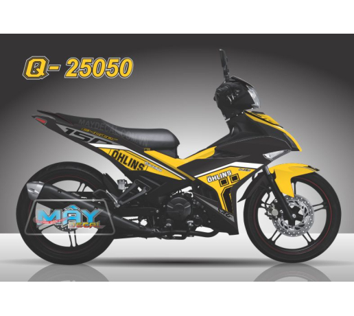 Q 25050 - EX 150 den black trang white vang yellow xam gray oh ohlins  brembo crg diasil 