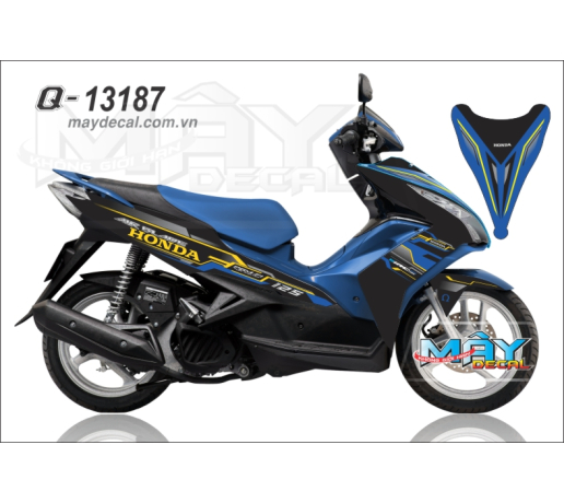 Q 13187 air blade honda duong net line xanh gp den blue black vang yellow 