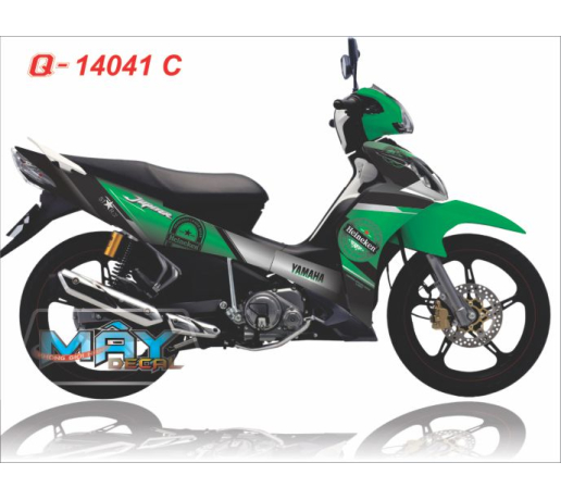 Q 14041 C - JU 2011 bia Heineken xanh la trang beer white logo