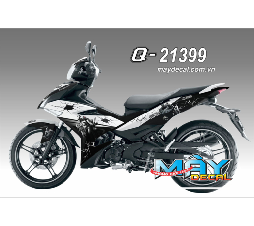 Q 21399 EX 150 BATMAN trang white den black nguoi doi vet nut 