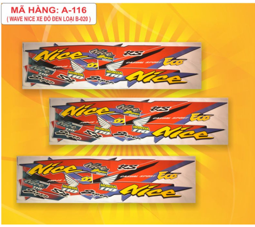 A-116 WAVE NICE XE DO DEN LOAI  B-020