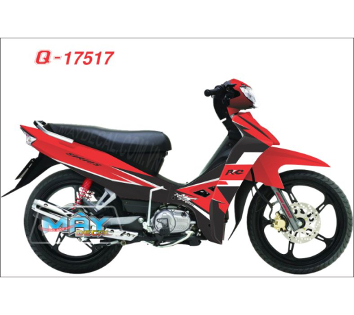 Q 17517 SIRIUS RC trang den do red black white