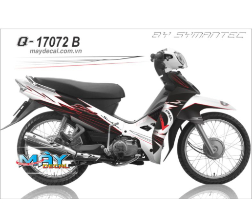 Q 17072 B SIRIUS duong net den trang do red black white sport