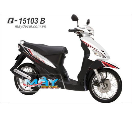 Q 15103 B MIO DOI DAU duong net trang den do line